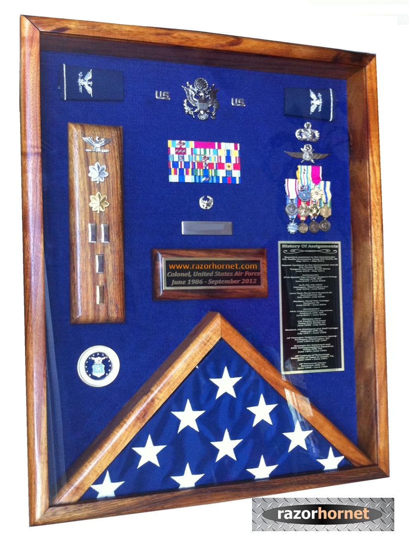 Air Force Colonel Shadow box